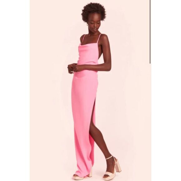 Amanda Uprichard Janet Gown Shocking Pink - Size Medium - Picture 1 of 7